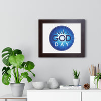 Motivational Framed Poster - "Have a God Day" Inspirational Wall Art, Home Decor, Office Decoration, Gift for Friends, Positive Vibes
