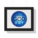 Motivational Framed Poster - "Have a God Day" Inspirational Wall Art, Home Decor, Office Decoration, Gift for Friends, Positive Vibes